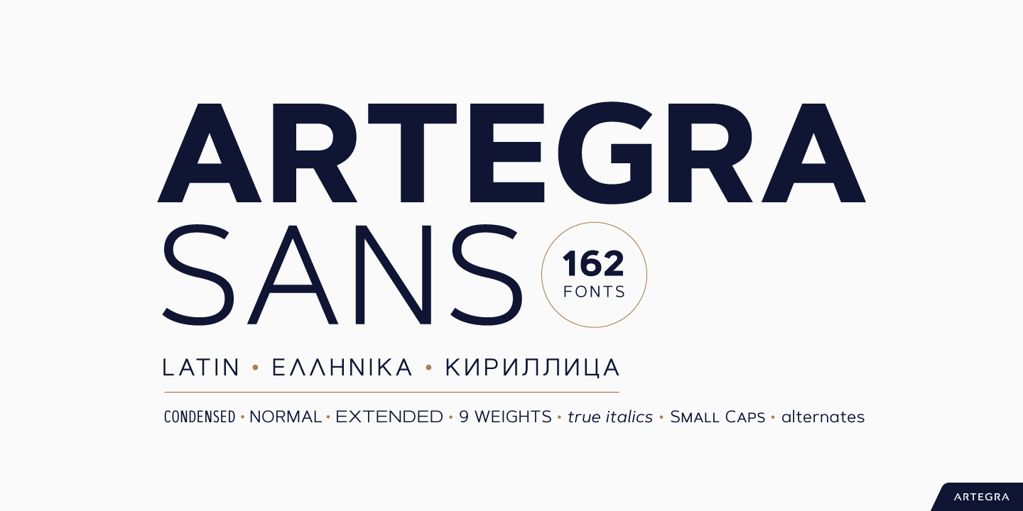 Font Artegra Sans Condensed SC